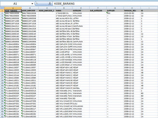 Import Data Barang Dari File Excel